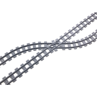 Smalspoor kruising 33,75 graden Rechts